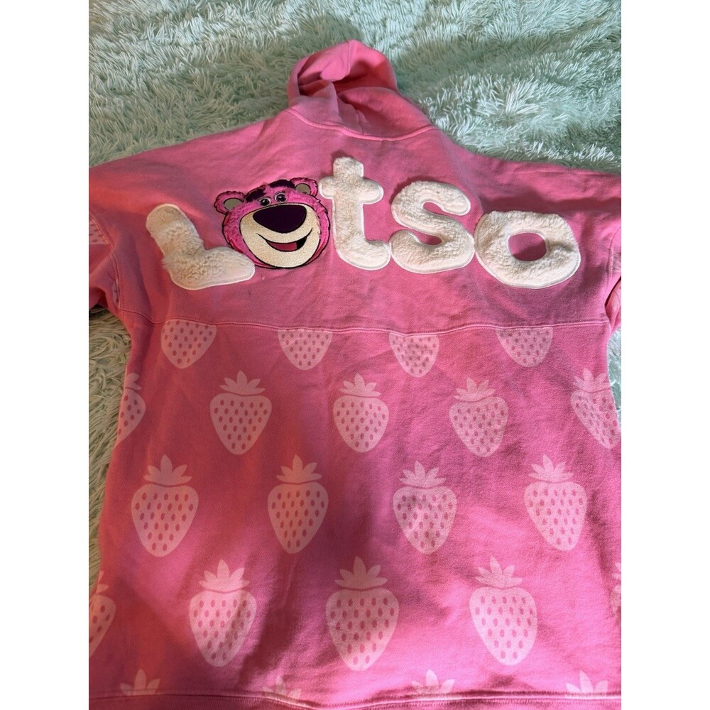 Disney Parks 2023 Pixar Toy Story LOTSO PINK Spirit Jersey Hooded Sz XS Fluffy